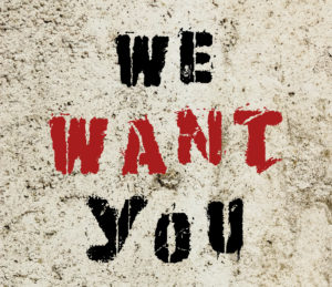 We want you